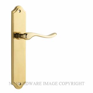 IVER 10422 STIRLING LEVER ON SHOULDERED PLATE POLISHED BRASS