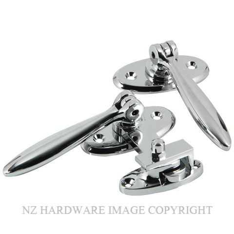 JAECO 26 CP FRENCH DOOR FASTENER CHROME PLATE