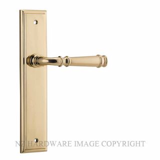 IVER 10242 VERONA STEPPED PLATE LATCH POLISHED BRASS