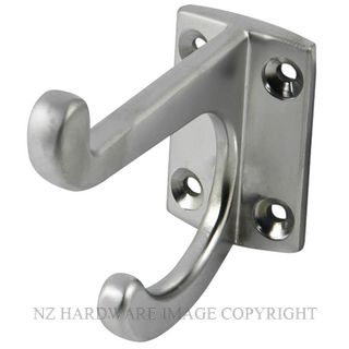 Square Base Hat & Coat Hook - Satin Nickel