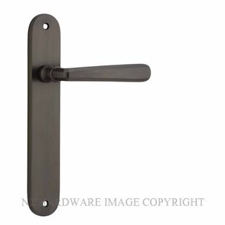 IVER 10876 COPENHAGEN LEVER ON OVAL PLATE SIGNATURE BRASS