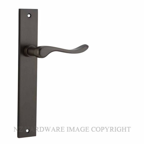 IVER 10920 STIRLING LEVER ON RECTANGULAR PLATE SIGNATURE BRASS