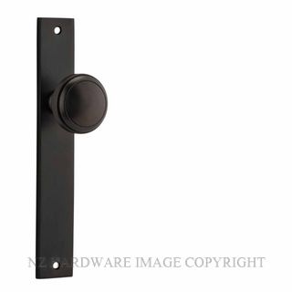 IVER 10820 PADDINGTON KNOB ON RECTANGULAR  PLATE SIGNATURE BRASS