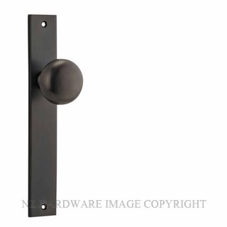 IVER 10822 CAMBRIDGE KNOB ON RECTANGULAR  PLATE SIGNATURE BRASS