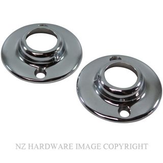 JAECO 293 END FLANGE 20MM (PAIR) CHROME PLATE