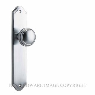 IVER 12326 PADDINGTON KNOB ON SHOULDERED PLATE BRUSHED CHROME