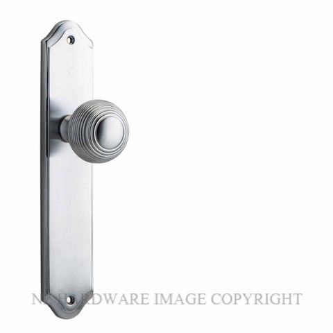 IVER 12330 GUILDFORD KNOB ON SHOULDERED PLATE BRUSHED CHROME