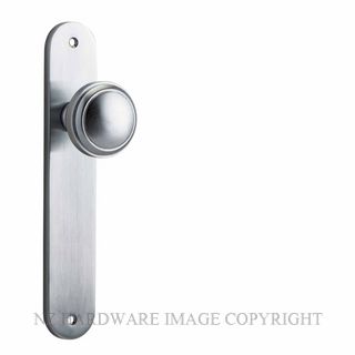 IVER 12332 PADDINGTON KNOB ON OVAL PLATE BRUSHED CHROME