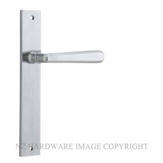 IVER 12372 COPENHAGEN LEVER ON RECTANGULAR  PLATE BRUSHED CHROME