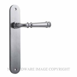 IVER 12230 VERONA OVAL PLATE LATCH BRUSHED CHROME