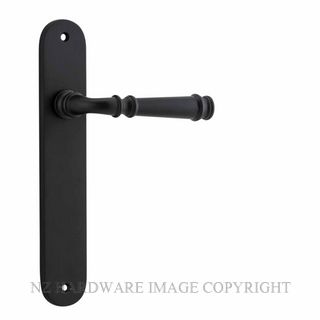 IVER 12730 VERONA OVAL PLATE LATCH MATT BLACK