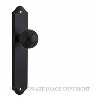 IVER 12830 GUILDFORD KNOB ON SHOULDERED PLATE MATT BLACK