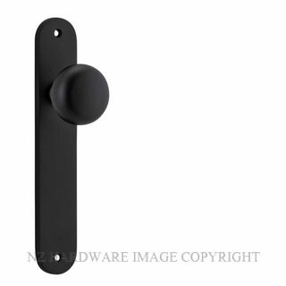 IVER 12834 CAMBRIDGE KNOB ON OVAL PLATE MATT BLACK