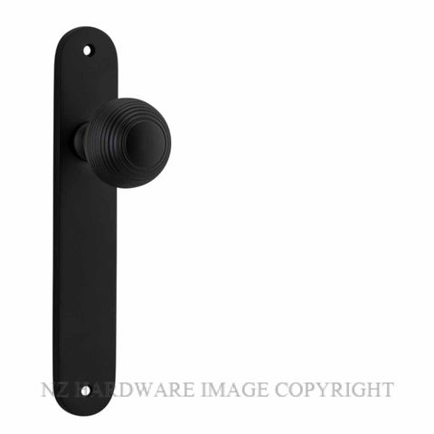 IVER 12836 GUILDFORD KNOB ON OVAL PLATE MATT BLACK