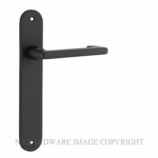 IVER 12852 BALTIMORE RETURN LEVER ON OVAL PLATE MATT BLACK