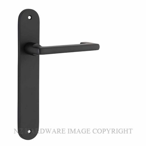 IVER 12852 BALTIMORE RETURN OVAL PLATE MATT BLACK