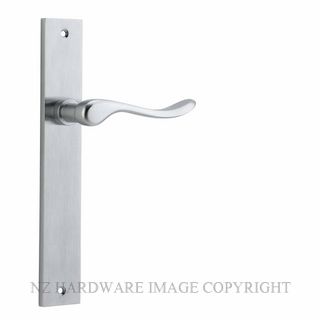 IVER 12420 STIRLING LEVER ON RECTANGULAR PLATE BRUSHED CHROME