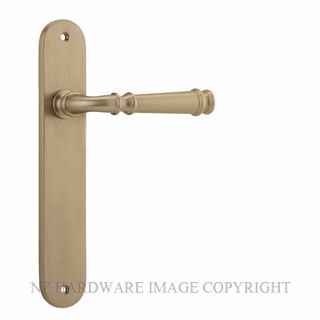 IVER 13230 VERONA OVAL PLATE LATCH BRUSHED BRASS