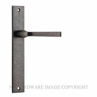 IVER 13708 ANNECY RECTANGULAR PLATE LATCH DISTRESSED NICKEL