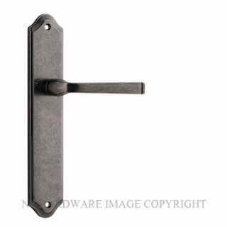 IVER 13720 ANNECY SHOULDERED PLATE LATCH DISTRESSED NICKEL