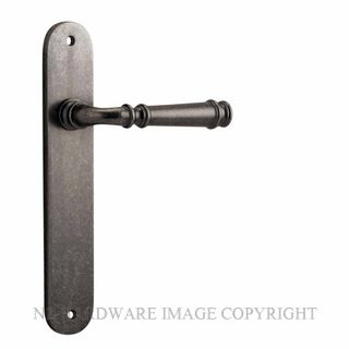 IVER 13730 VERONA OVAL PLATE LATCH DISTRESSED NICKEL