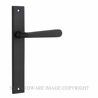 IVER 12872 COPENHAGEN LEVER ON RECTANGULAR  PLATE MATT BLACK