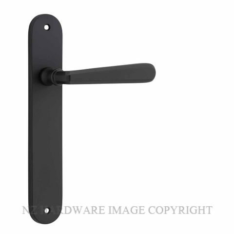 IVER 12876 COPENHAGEN OVAL PLATE MATT BLACK