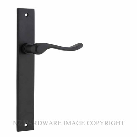 IVER 12920 STIRLING LEVER ON RECTANGULAR PLATE MATT BLACK