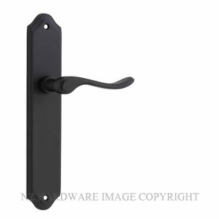 IVER 12922 STIRLING LEVER ON SHOULDERED PLATE MATT BLACK