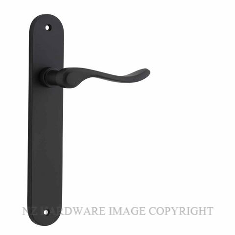 IVER 12924 STIRLING LEVER ON OVAL PLATE MATT BLACK