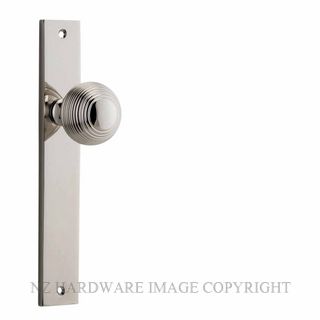 IVER 14324 GUILDFORD KNOB ON RECTANGULAR  PLATE POLISHED NICKEL