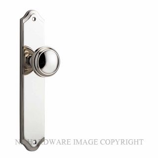 IVER 14326 PADDINGTON KNOB ON SHOULDERED PLATE POLISHED NICKEL