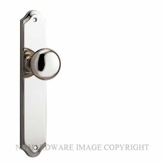 IVER 14328 CAMBRIDGE KNOB ON SHOULDERED PLATE POLISHED NICKEL