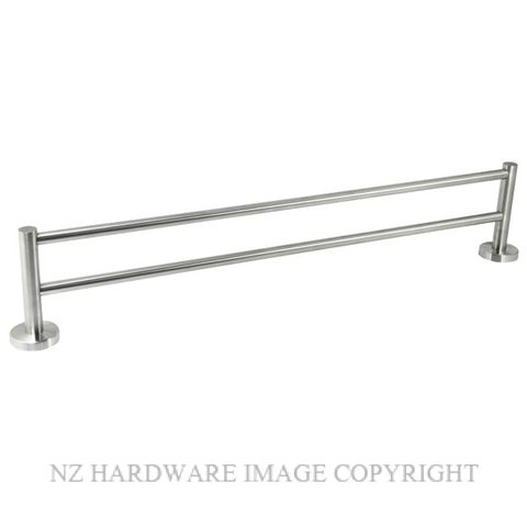 JAECO BRESCIA 600MM DOUBLE TOWEL RAIL STAINLESS STEEL