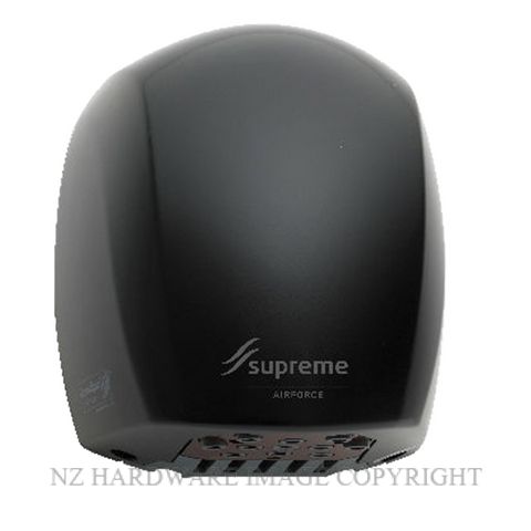 SUPREME WD136590 AIRFORCE HIGH SPEED HAND DRYER BLACK