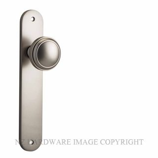 IVER 14832 PADDINGTON KNOB ON OVAL PLATE SATIN NICKEL