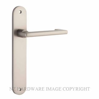 IVER 14852 BALTIMORE RETURN LEVER ON OVAL PLATE SATIN NICKEL