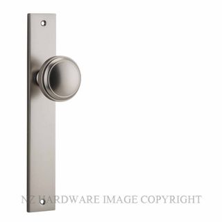 IVER 14820 PADDINGTON KNOB ON RECTANGULAR  PLATE SATIN NICKEL