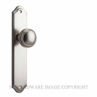 IVER 14826 PADDINGTON KNOB ON SHOULDERED PLATE SATIN NICKEL