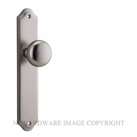 IVER 14828 CAMBRIDGE KNOB ON SHOULDERED PLATE SATIN NICKEL