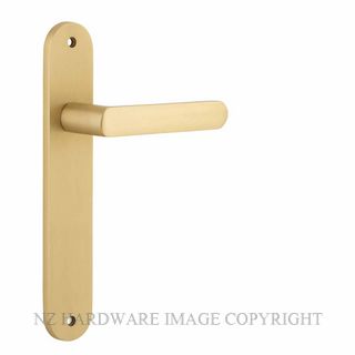 IVER 15364 OSAKA LEVER ON OVAL PLATE BRUSHED BRASS
