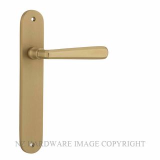 IVER 15376 COPENHAGEN LEVER ON OVAL PLATE BRUSHED BRASS