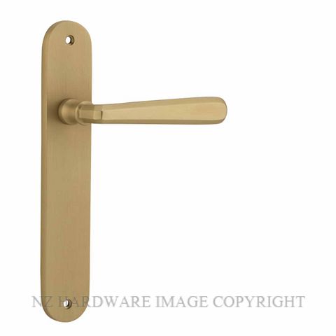 IVER 15376 COPENHAGEN OVAL PLATE BRUSHED BRASS