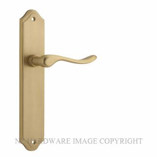 IVER 15422 STIRLING LEVER ON SHOULDERED PLATE BRUSHED BRASS