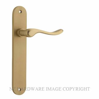 IVER 15424 STIRLING LEVER ON OVAL PLATE BRUSHED BRASS