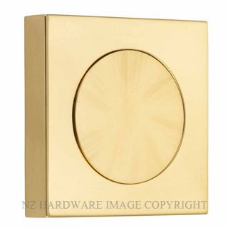 IVER 20290 SQUARE BLANK FURNITURE ROSE POLISHED BRASS
