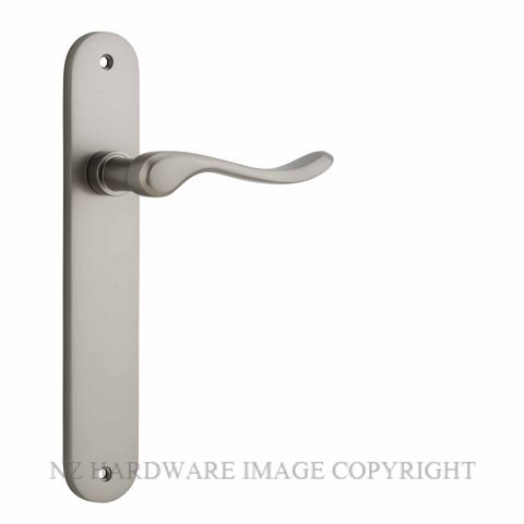 IVER 14924 STIRLING LEVER ON OVAL PLATE SATIN NICKEL