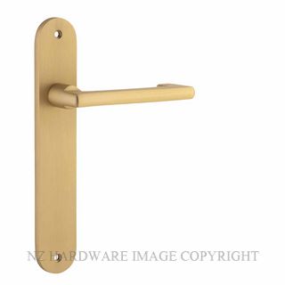 IVER 15352 BALTIMORE RETURN OVAL PLATE BRUSHED BRASS