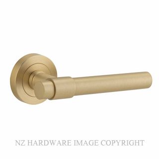 IVER 20626 HELSINKI LEVER ON ROUND ROSE BRUSHED BRASS