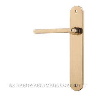 IVER 10226LH PB BALTIMORE OVAL LATCH FIXED HALF SET LH POLISHED BRASS